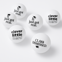 Graduation Celebration Pong Balls Set