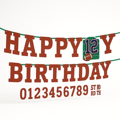 NFL Drive Customizable "Happy Birthday" Banner