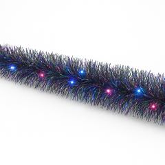 Starlight LED Light Up Tinsel Garland, 9-ft, Multicolor for New Year's Eve