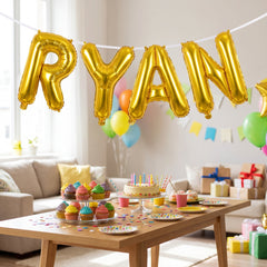 Gold Foil Letter "R" Air-Filled Balloon