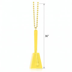Yellow Clacker Necklace - Team Spirit Noisemaker Accessory