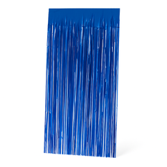 Royal Blue Metallic Door Curtain - 3' x 8'