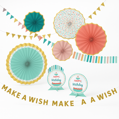 Happy Cake Day Birthday Room Decoration Kit