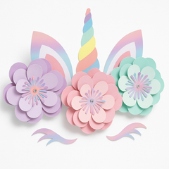 Magical Unicorn Wall Decorating Kit for Kids' Birthday Parties