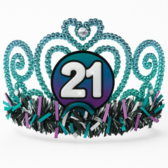 Flashing 21st Birthday Tiara for Adults