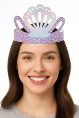 Shimmering Mermaid Cardstock Tiaras - 8 Pack