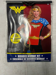 Wonder Woman Superhero Costume T-Shirt & Accessories - Adult One Size