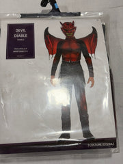 Boys Devil Costume With Wings - Child L (12-14)