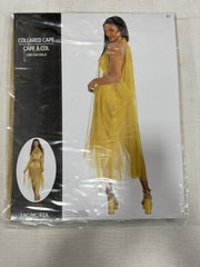 Enchanting Gold Capelet for Halloween - One Size