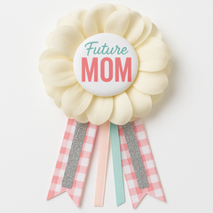 "Future Mom" Award Ribbon - Baby Shower Wearable Accessory