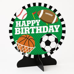 All Star Sports Birthday Table Centerpiece
