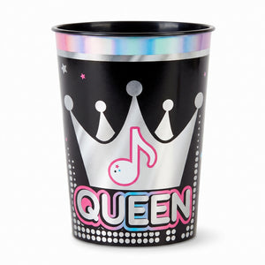 Internet Famous "Queen" Metallic Favor Cup, 16 oz