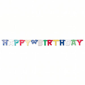 Colorful Happy Birthday Letter Banner - 7.3 Feet