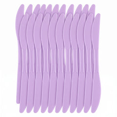 Lavender Plastic Knives - 7.5 in. - 20 Pack