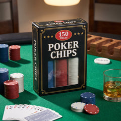 150-Piece Poker Chip Set for Casino-Themed Parties