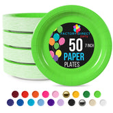 7 In. Lime Paper Plates - 50 Ct.