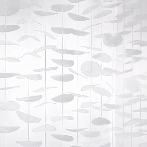 White Tissue Circle Backdrop Decoration