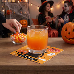 Spooky Friends Halloween Beverage Napkins - 5 In. X 5 In.