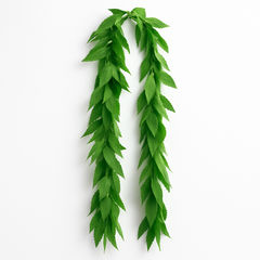 Green Leaf Lei Necklace for Summer Parties