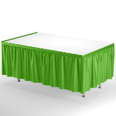 Lime Green Plastic Table Skirt