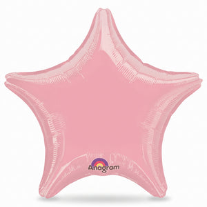 New Pink Star Foil Balloon - 19 Inches