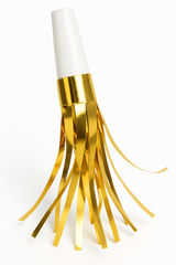 Metallic Fringe New Year's Eve Party Blowout Noisemakers - 8 Pack