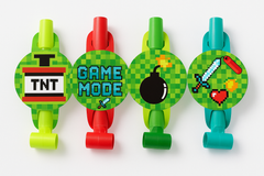 Pixel Party Blowouts - Set of 4