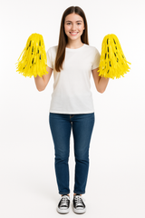 Yellow Team Spirit Pom-Poms - 2 Pack