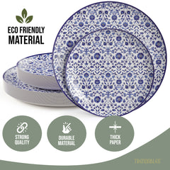 Earthtrends Florentine Design Plates Combo Set 16/16.