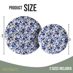 Earthtrends Bluebelle Design Plates Combo Set 16/16.