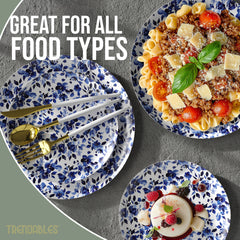 Earthtrends Bluebelle Design Plates Combo Set 16/16.