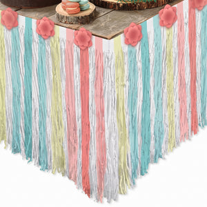 Free Spirit Paper Table Skirt for Baby's First Birthday