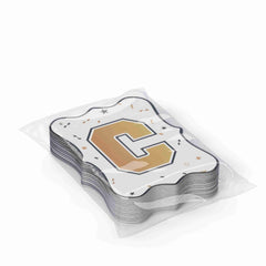 White/Gold Congrats Grad Banner