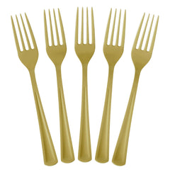 350 Pcs Black/Gold Disposable Tableware Set