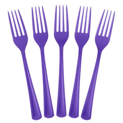 350 Pcs Black/Purple/Gold Disposable Tableware Set