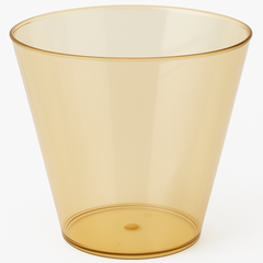 Gold Plastic Tumbler Cups, 9 oz, 72 Pack