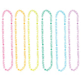 "Happy New Year" Glow-in-the-Dark Necklace Set - Multi-Colored, 6-Pack