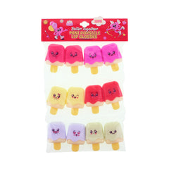 Valentine's Day Mini Popsicle Lip Gloss Set - 12 Pack