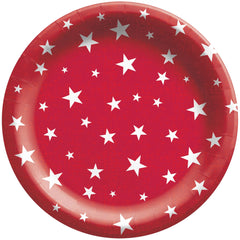 Home of the Brave Patriotic Paper Plates - 6.75"