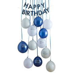 Blue Birthday Balloon Decoration Kit