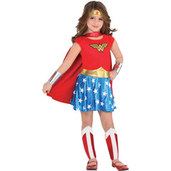 Girls' Wonder Woman Costume with Headband and Accessories