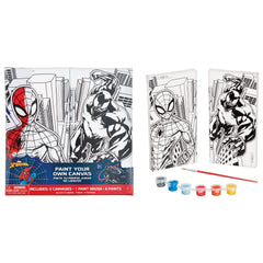Marvel Spider-Man Colour Your Own Canvas Kit