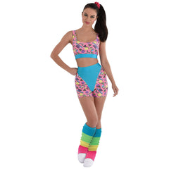 Retro 80s Workout Costume Set - Small/Medium