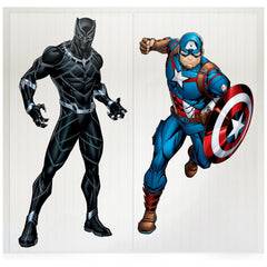 Marvel Avengers Black Panther & Captain America Scene Setter