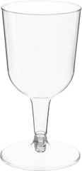 Clear Plastic Wine Glasses, 5.5 oz, 32-Pack - Perfect for Parties!