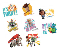 Toy Story 4 Character Temporary Tattoos - 8 Pack