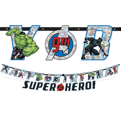 Marvel Avengers Customizable Birthday Banner Kit
