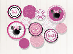 Disney Minnie Mouse Paper Fan Decoration Kit