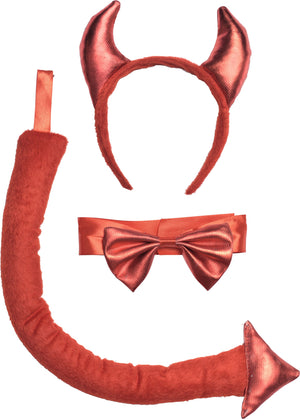 Devilish Red Adult Halloween Accessory Kit - One Size