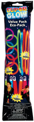 Tri-Color Glow Stick Value Pack - Necklaces, Bracelets & Pendants (30-Pack)
